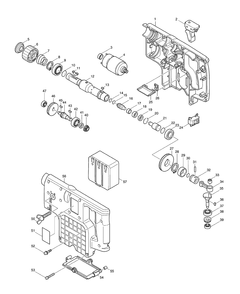 Page 1 Diagram and Parts List for 8015D  Makita Drill