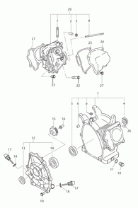 Part Location Diagram of 277-45004-J1 Subaru Governor Gear Cp