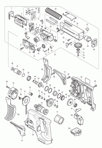 Page 1 Diagram and Parts List for BFR540L Type 2 Makita Screwdriver