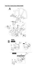 Part Location Diagram of 965-403-461 Makita Rubber Buffer, Dcs9000