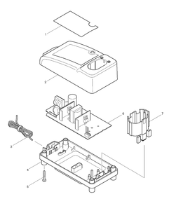 Page 1 Diagram and Parts List for DC1804  Makita Charger