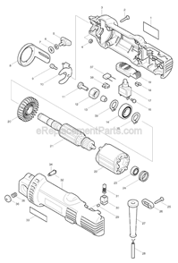 Part Location Diagram of 651423-1 Makita Switch