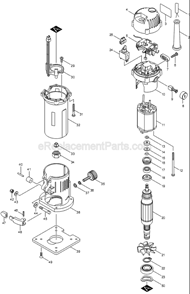Part Location Diagram of 688117-5 Makita Magnet Sleeve