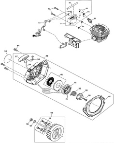 Part Location Diagram of 161327-4 Makita STARTER CPL., DOLMAR, PS-32