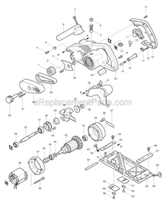 Page A Diagram and Parts List for 3803A  Makita Multi-Tool