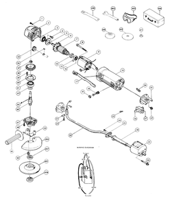 Page 1 Diagram and Parts List for N9501B  Makita Grinder
