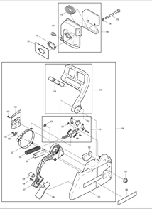 Page 4 Diagram and Parts List for DCS6000I  Makita Saw