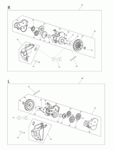 Page 6 Diagram and Parts List for DRC200PT  Makita Upright Vacuum