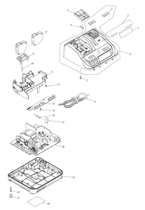 Part Location Diagram of 652802-6 Makita Fuse, Dc18Rc