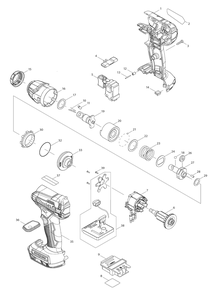 Part Location Diagram of 327200-0 Makita HAMMER, XWT13