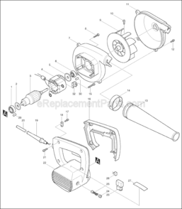 Part Location Diagram of 664064-4 Makita Power Cord