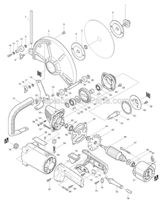 Page A Diagram and Parts List for 4110C  Makita Circular Saw