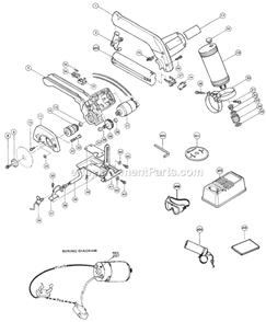 Page A Diagram and Parts List for 4190DW  Makita Circular Saw