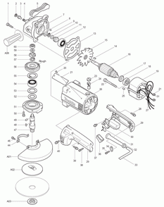 Part Location Diagram of 224111-9X Makita Reusable Adaptor