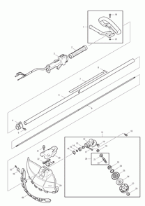 Page 5 Diagram and Parts List for EBH253L Type 1 Makita Trimmer