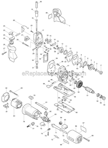Part Location Diagram of 256201-0 Makita Pin 5