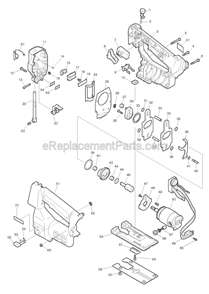 Part Location Diagram of 643929-3 Makita Brush Holder Cap