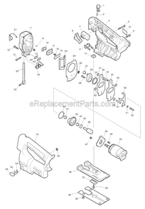 Part Location Diagram of 629740-7 Makita DC Motor 14.4V