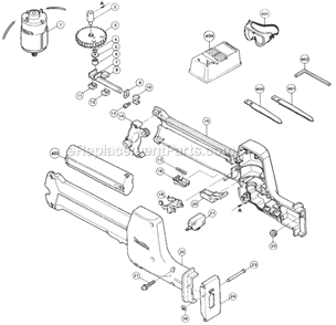 Part Location Diagram of 824553-3 Makita Plastic Carrying Case