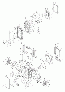 Part Location Diagram of SE00000177 Makita Handle Holder (R) Blue, Xrm02