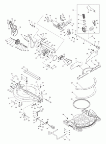 Page 1 Diagram and Parts List for LS1019L  Makita Saw