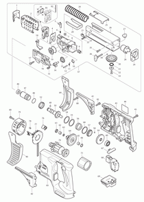 Page 1 Diagram and Parts List for XRF02Z  Makita Screwdriver