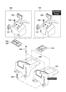 Page 4 Diagram and Parts List for MDE3440  Makita Saw