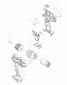 Page 1 Diagram and Parts List for FD05Z  Makita Drill