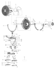 Fig-0 Diagram and Parts List for DCF301Z  Makita Fan