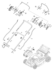 Fig-0 Diagram and Parts List for XML11Z  Makita Lawn Mower