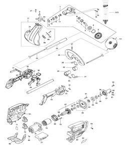 Fig-0 Diagram and Parts List for XRU18Z  Makita Trimmer
