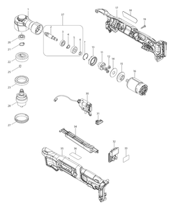 Fig-0 Diagram and Parts List for AD03R1  Makita Cordless Drill