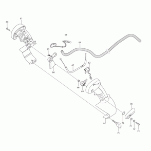 Part Location Diagram of 454916-5 Makita Flat End Nozzle, EB5300, EB7650, EB7660
