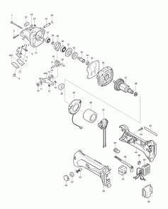 Page 1 Diagram and Parts List for BJS161 Type 2 Makita Nibbler & Shears