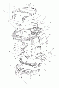 Page 10 Diagram and Parts List for DRC200PT  Makita Upright Vacuum