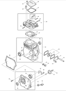 Page 1 Diagram and Parts List for EW210TR  Makita Water Pump