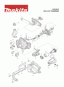 Part Location Diagram of 443125-1 Makita Filter, Lxcu01