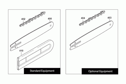 Part Location Diagram of E-00234 Makita Saw Chain Set