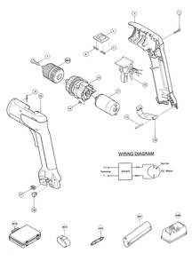 Page 1 Diagram and Parts List for 6019DWE  Makita Drill
