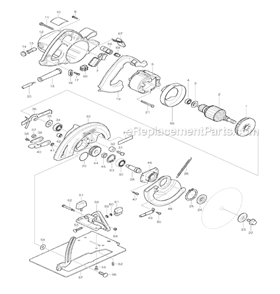 Part Location Diagram of 651042-3 Makita Switch 8670k2