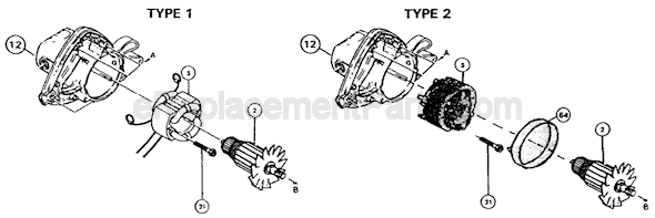 Page D Diagram and Parts List for 5007NBK  Makita Circular Saw