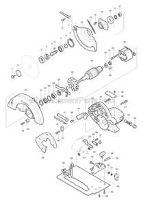 Part Location Diagram of CB155 Makita Carbon Brush Set