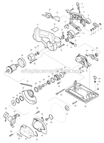 Page A Diagram and Parts List for 5036D  Makita Circular Saw