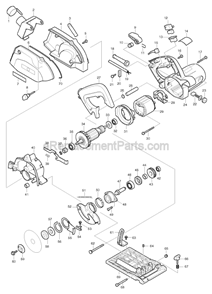 Part Location Diagram of 421672-2 Makita Packing