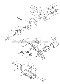 Part Location Diagram of 415678-0 Makita Blade Case