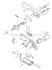 Page A Diagram and Parts List for 5092D  Makita Circular Saw