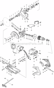 Part Location Diagram of 231889-7 Makita Tension Spring 5, 5477nb