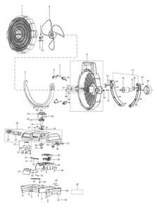Fig-0 Diagram and Parts List for CF001GZ  Makita Fan