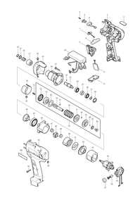 Page 1 Diagram and Parts List for BFT080FZ  Makita Screwdriver