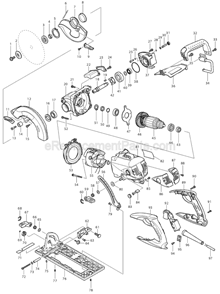 Part Location Diagram of 256501-8 Makita Shoulder Pin 6